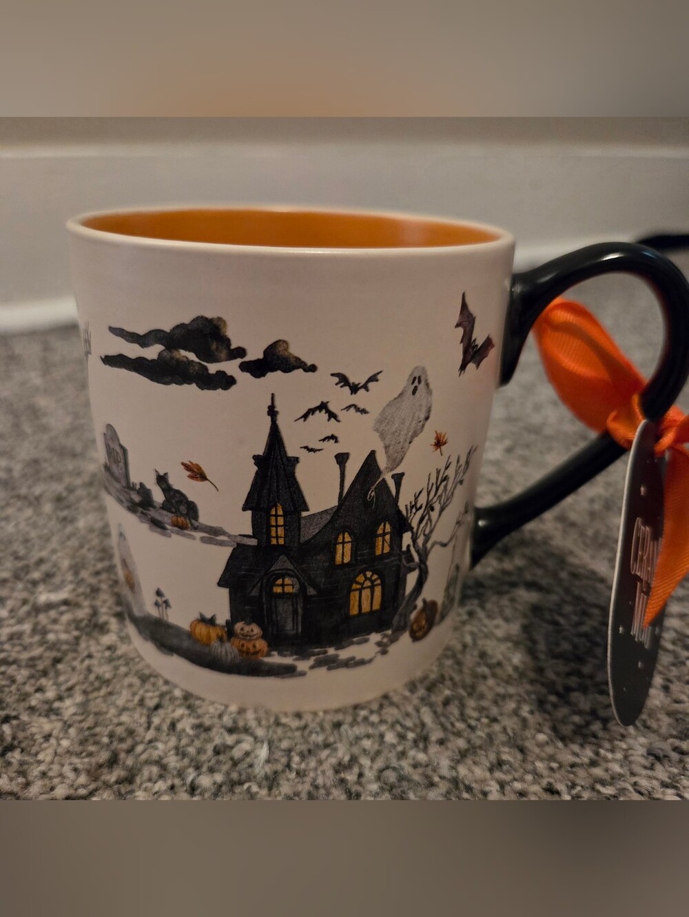 Halloween Haunted House Ceramic Mug With Ghosts
